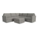 Flex 5-Seat Sectional with Standard Arm and Ottoman by homestyles - LasVegasFurnitureOnline.com