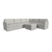 Flex 6-Seat Sectional with Narrow Arm and Storage Ottoman by homestyles - LasVegasFurnitureOnline.com