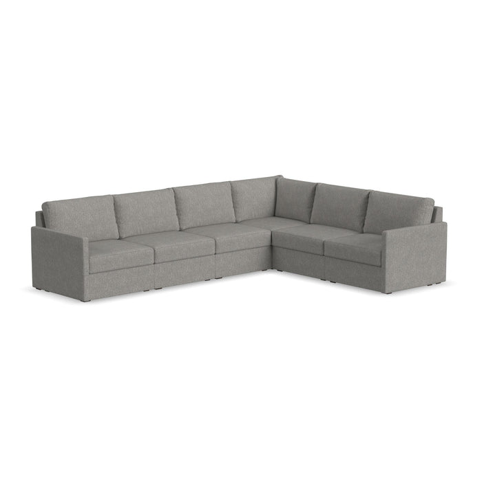 Flex 6-Seat Sectional with Narrow Arm by homestyles - LasVegasFurnitureOnline.com