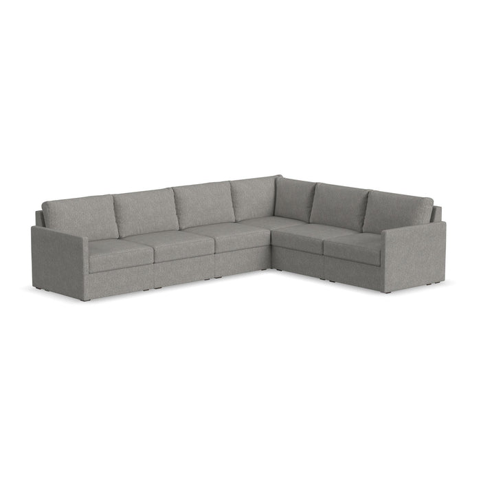 Flex 6-Seat Sectional with Narrow Arm by homestyles