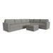 Flex 6-Seat Sectional with Standard Arm and Ottoman by homestyles - LasVegasFurnitureOnline.com
