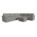 Flex 6-Seat Sectional with Standard Arm and Storage Ottoman by homestyles - LasVegasFurnitureOnline.com