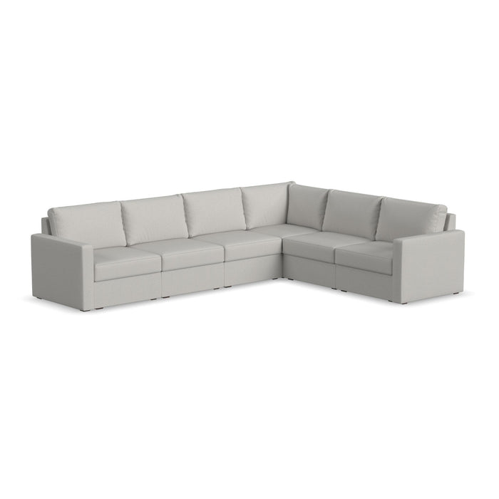 Flex 6-Seat Sectional with Standard Arm by homestyles