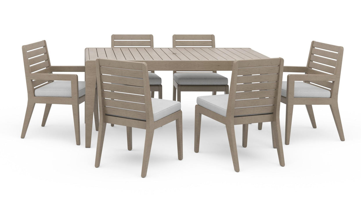 Sustain Outdoor Dining Table and Six Chairs by homestyles - LasVegasFurnitureOnline.com