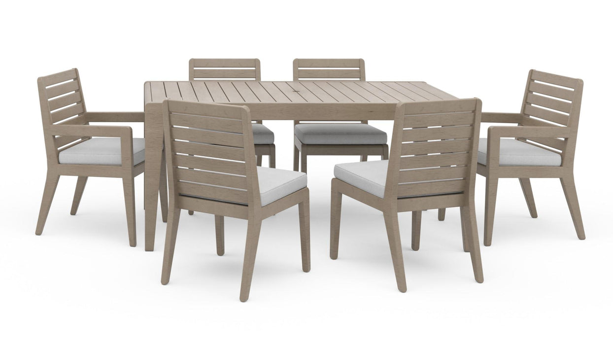 Sustain Outdoor Dining Table and Six Chairs by homestyles