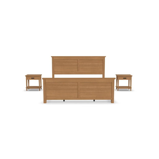 Oak Park King Bed and Two Nightstands by homestyles - LasVegasFurnitureOnline.com
