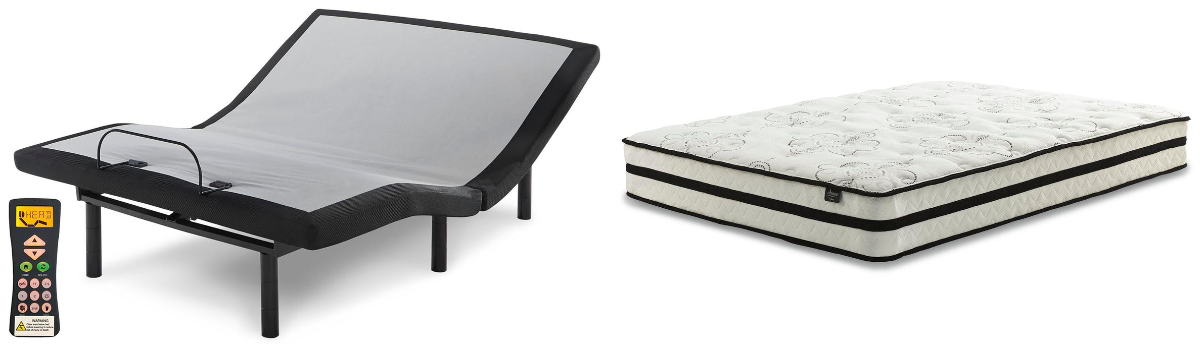 Chime 10 Inch Hybrid Mattress Package - LasVegasFurnitureOnline.com