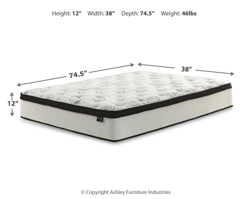 Chime 12 Inch Hybrid Mattress in a Box - LasVegasFurnitureOnline.com