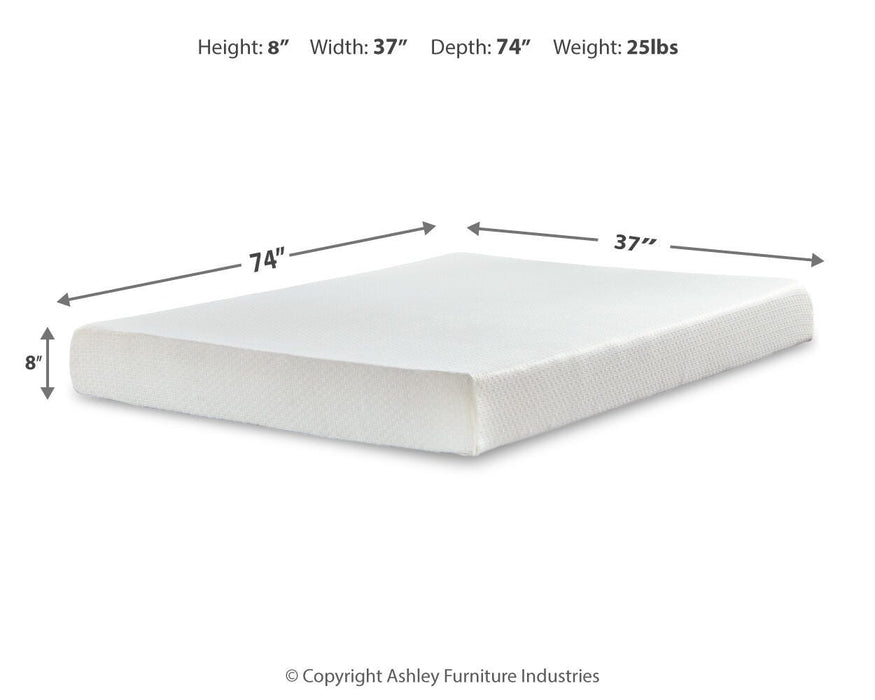 Chime 8 Inch Memory Foam Mattress in a Box - LasVegasFurnitureOnline.com