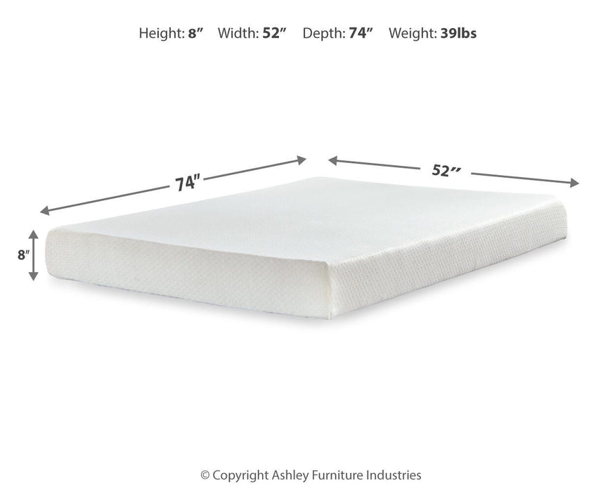 Chime 8 Inch Memory Foam Mattress in a Box - LasVegasFurnitureOnline.com