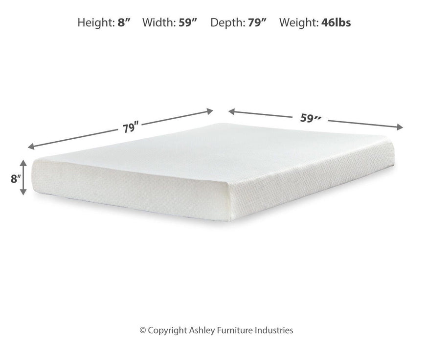 Chime 8 Inch Memory Foam Mattress in a Box - LasVegasFurnitureOnline.com