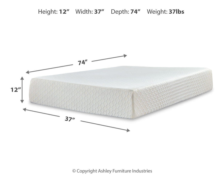 Chime 12 Inch Memory Foam Mattress in a Box - LasVegasFurnitureOnline.com