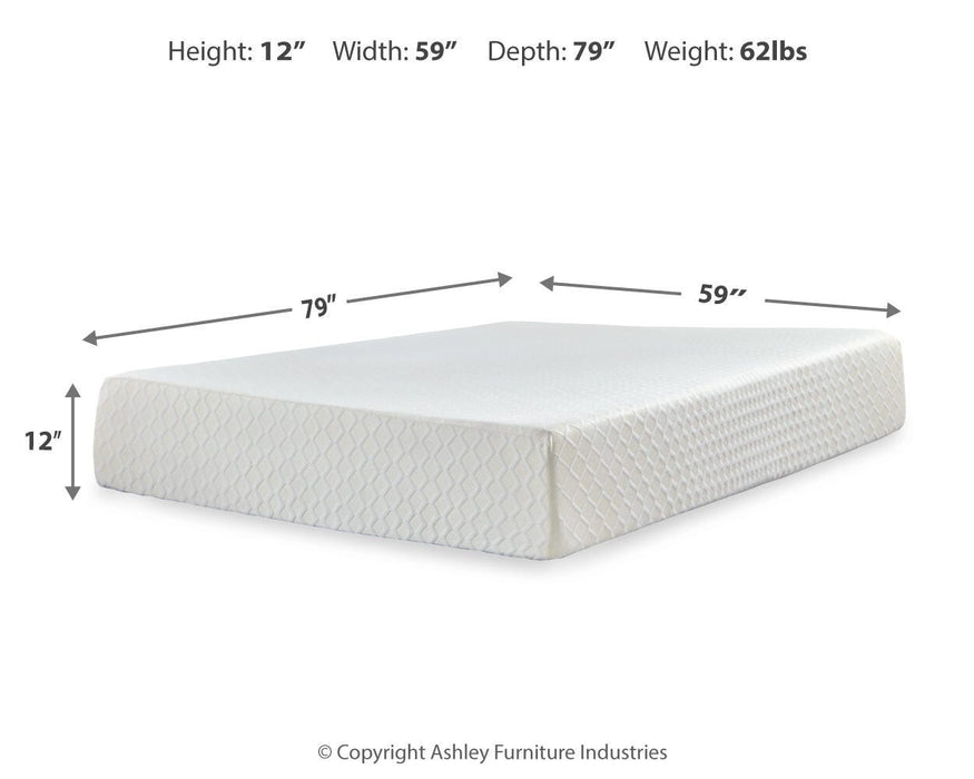 Chime 12 Inch Memory Foam Mattress in a Box - LasVegasFurnitureOnline.com