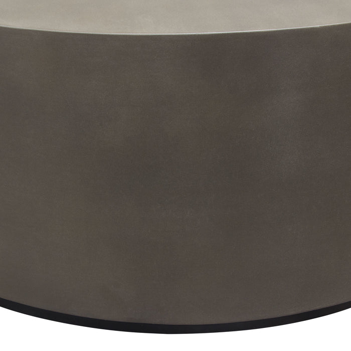 Montage Round Natural Cement Cocktail Table by Diamond Sofa