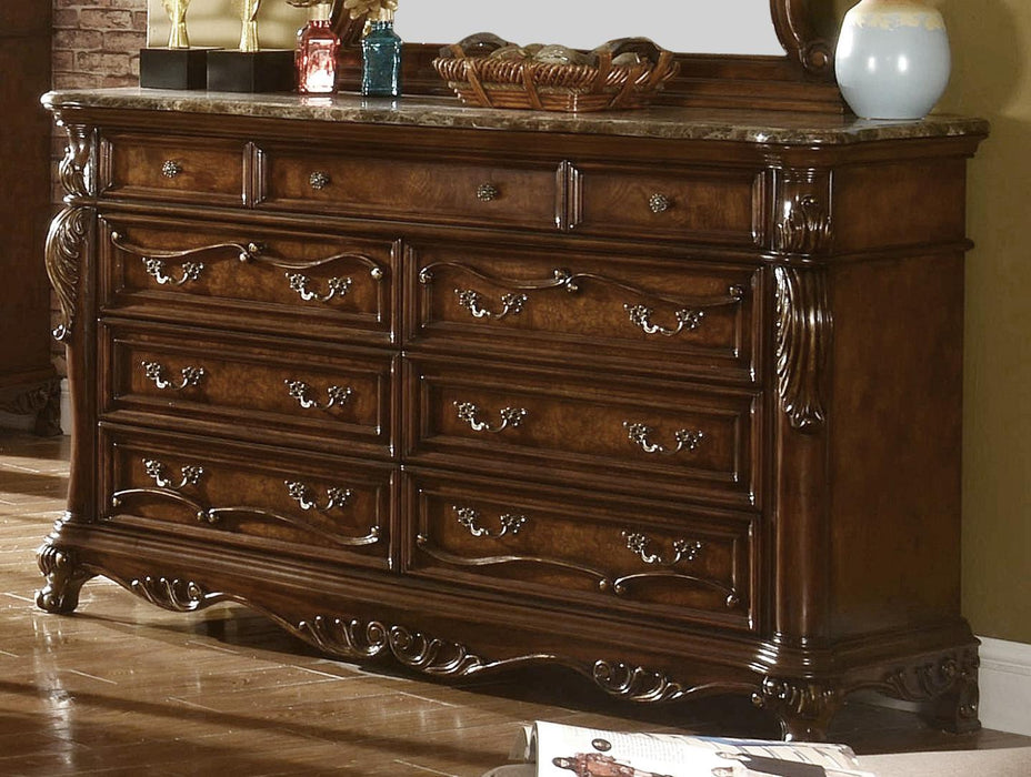McFerran B7189 Cherry Oak 9-Drawer Dresser