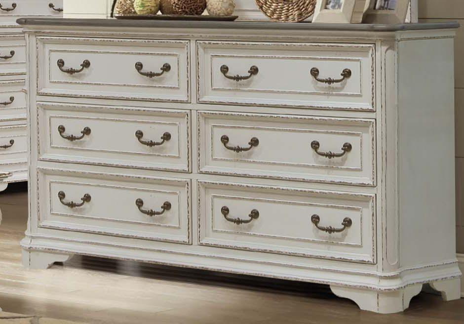 McFerran Home Furnishing B738 Dresser in White image