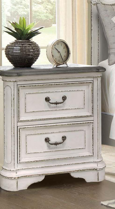 McFerran Home Furnishing B738 Nightstand in White