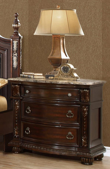 McFerran Home Furnishing B9505 Nightstand in Brown Cherry