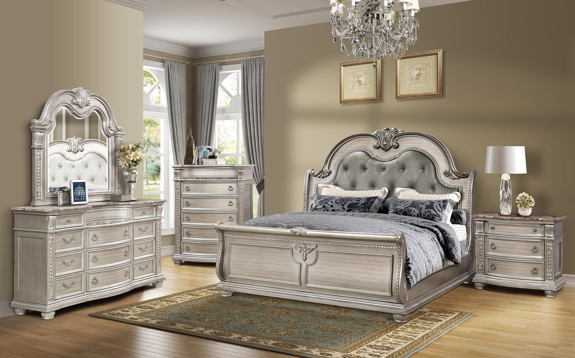 McFerran Home Furnishing B9506 Dresser in Platinum