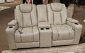 Elevate Edges Glider Reclining Loveseat with Console - LasVegasFurnitureOnline.com