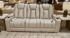 Elevate Edges Reclining Sofa with Drop Down Table - LasVegasFurnitureOnline.com