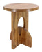 Hollbourne Accent Table – Contemporary Solid Acacia Wood Geometric End Table in Light Brown | Signature Design by Ashley - LasVegasFurnitureOnline.com
