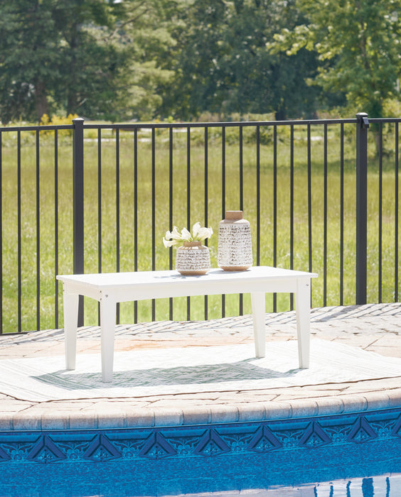 Hyland wave Outdoor Coffee Table - LasVegasFurnitureOnline.com