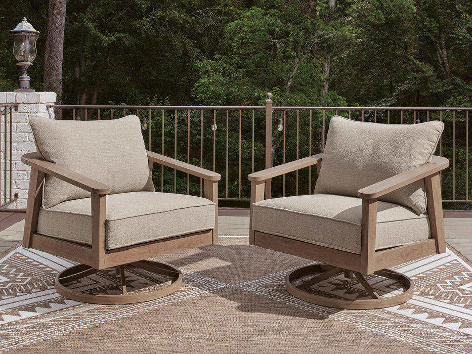 Harmony Headlands Outdoor Swivel Lounge with Cushion - LasVegasFurnitureOnline.com