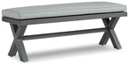 Elite Park Outdoor Bench with Cushion - LasVegasFurnitureOnline.com