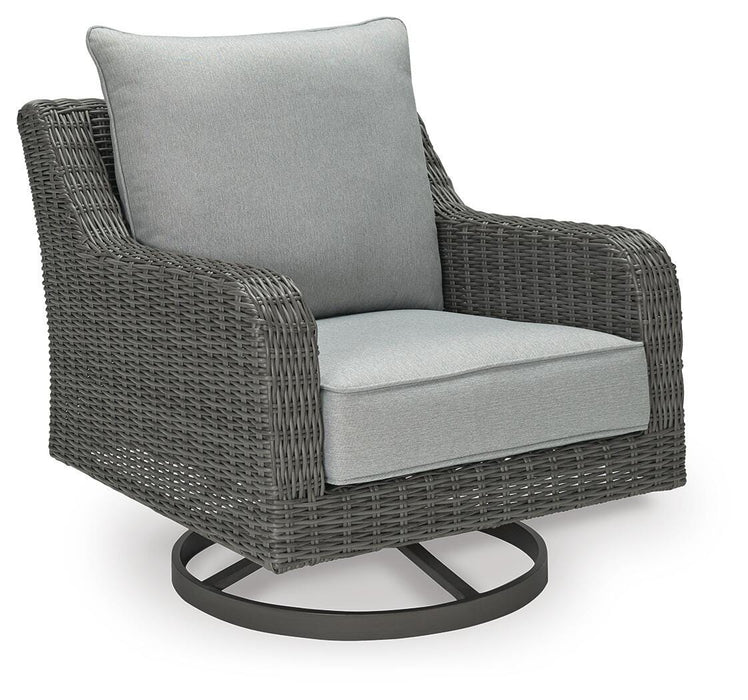 Elite Park Outdoor Swivel Lounge with Cushion - LasVegasFurnitureOnline.com