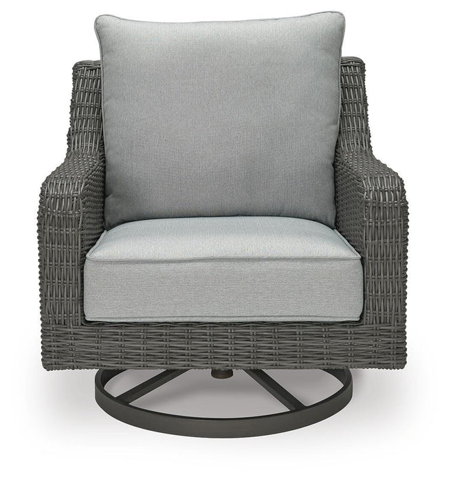 Elite Park Outdoor Swivel Lounge with Cushion - LasVegasFurnitureOnline.com