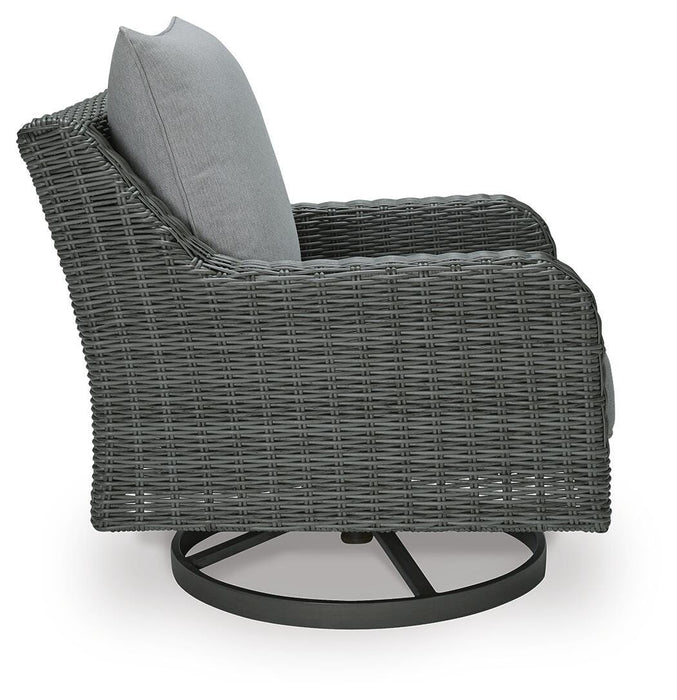 Elite Park Outdoor Swivel Lounge with Cushion - LasVegasFurnitureOnline.com