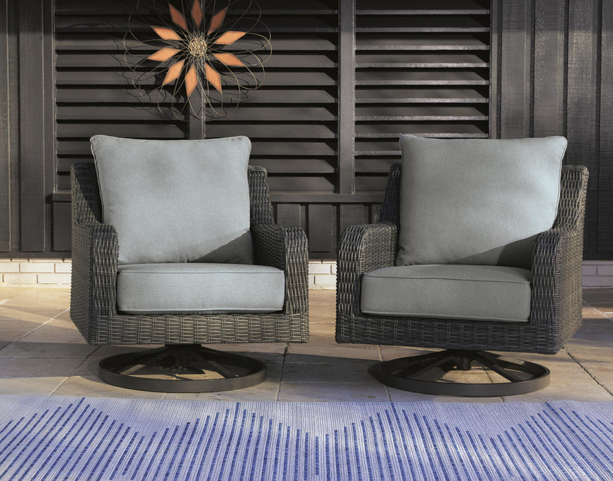 Elite Park Outdoor Swivel Lounge with Cushion - LasVegasFurnitureOnline.com