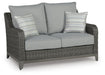 Elite Park Outdoor Loveseat with Cushion - LasVegasFurnitureOnline.com