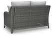 Elite Park Outdoor Loveseat with Cushion - LasVegasFurnitureOnline.com