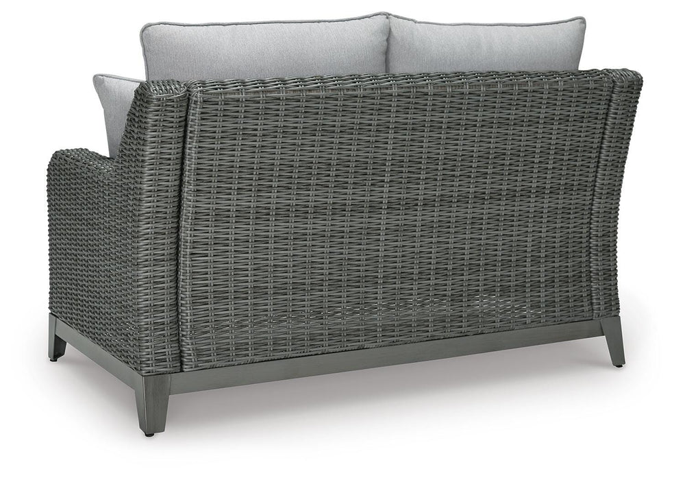 Elite Park Outdoor Loveseat with Cushion - LasVegasFurnitureOnline.com