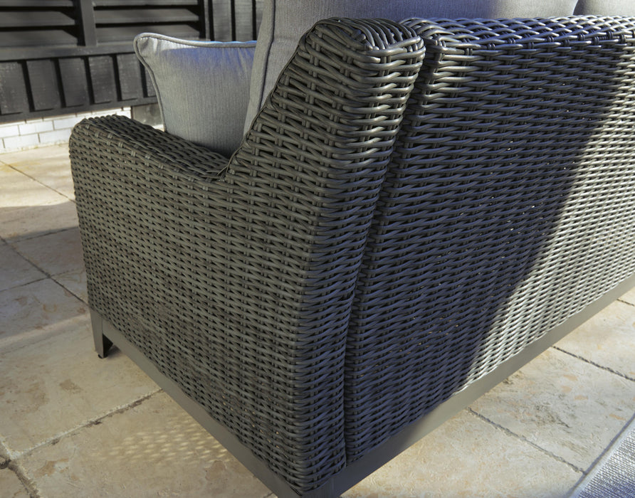 Elite Park Outdoor Loveseat with Cushion - LasVegasFurnitureOnline.com