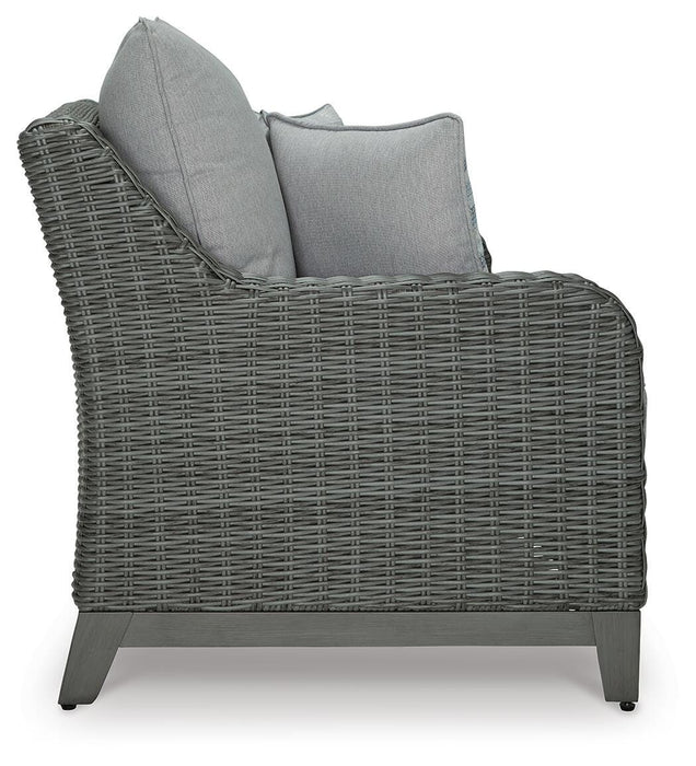 Elite Park Outdoor Loveseat with Cushion - LasVegasFurnitureOnline.com