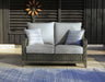 Elite Park Outdoor Loveseat with Cushion - LasVegasFurnitureOnline.com