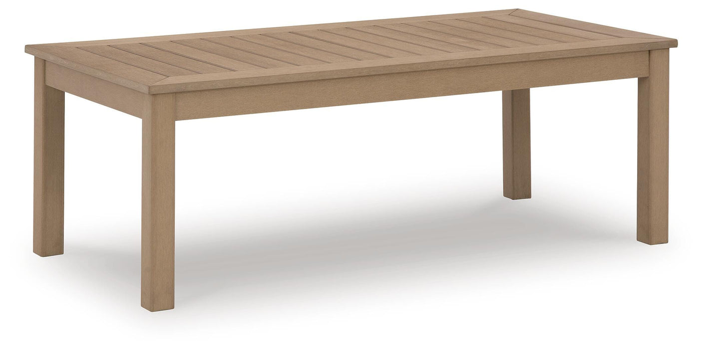 Hallow Creek Outdoor Coffee Table - LasVegasFurnitureOnline.com