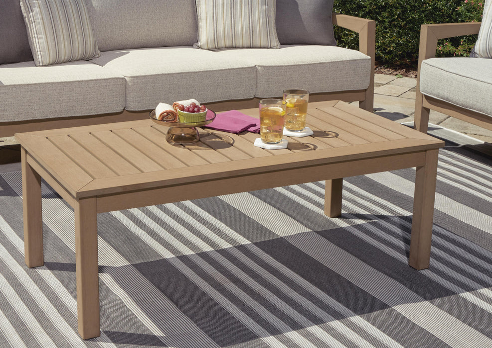 Hallow Creek Outdoor Coffee Table - LasVegasFurnitureOnline.com