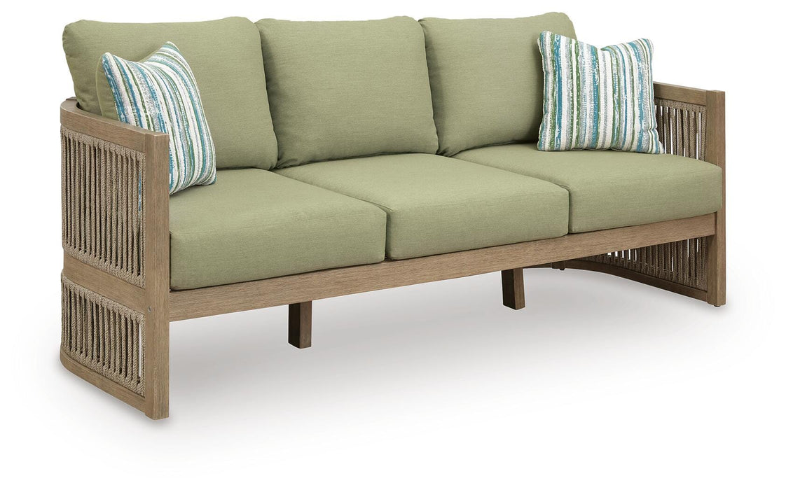 Serena Shores Outdoor Sofa with Cushion - LasVegasFurnitureOnline.com