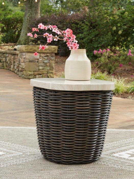 Kimora Outdoor End Table - LasVegasFurnitureOnline.com