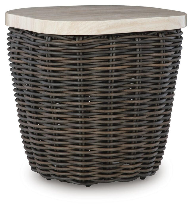 Kimora Outdoor End Table - LasVegasFurnitureOnline.com