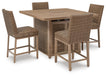 Walton Bridge Outdoor Bar Set - LasVegasFurnitureOnline.com