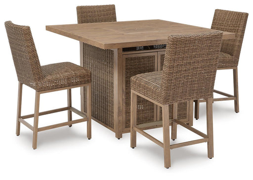 Walton Bridge Outdoor Bar Set - LasVegasFurnitureOnline.com