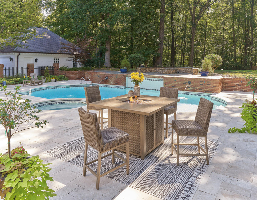 Walton Bridge Outdoor Bar Set - LasVegasFurnitureOnline.com