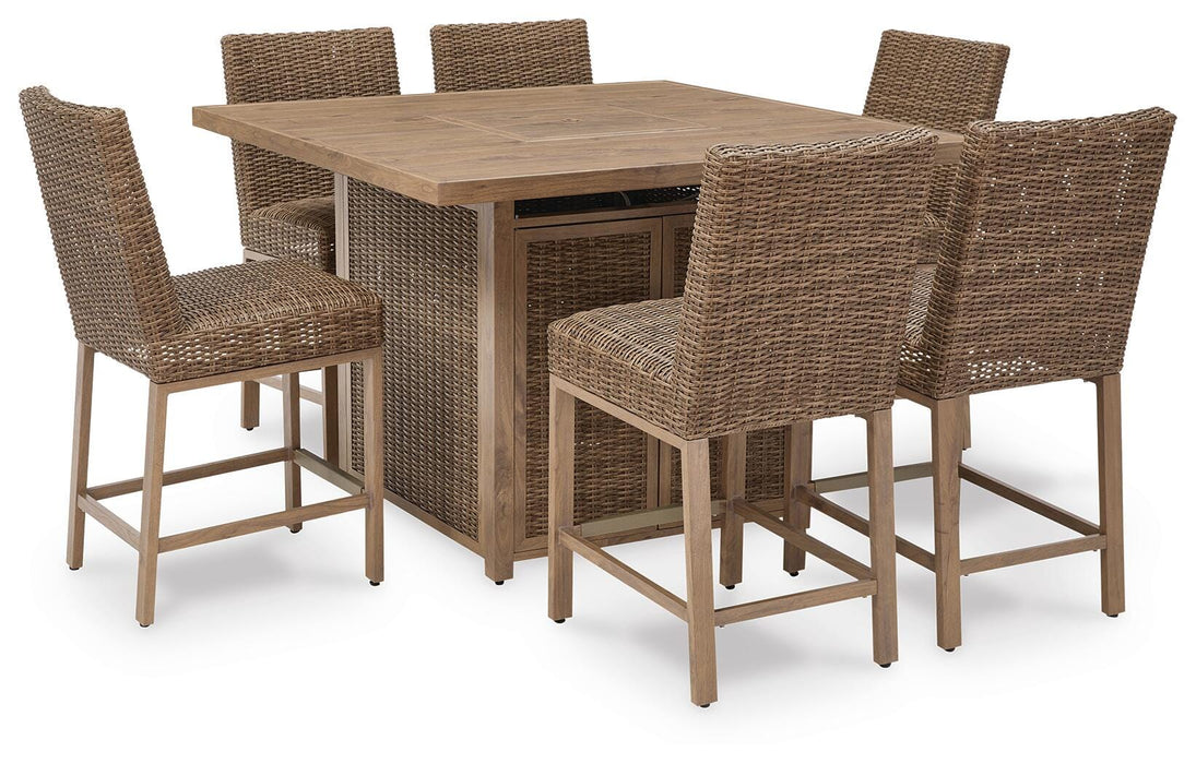 Walton Bridge Outdoor Dining Set - LasVegasFurnitureOnline.com