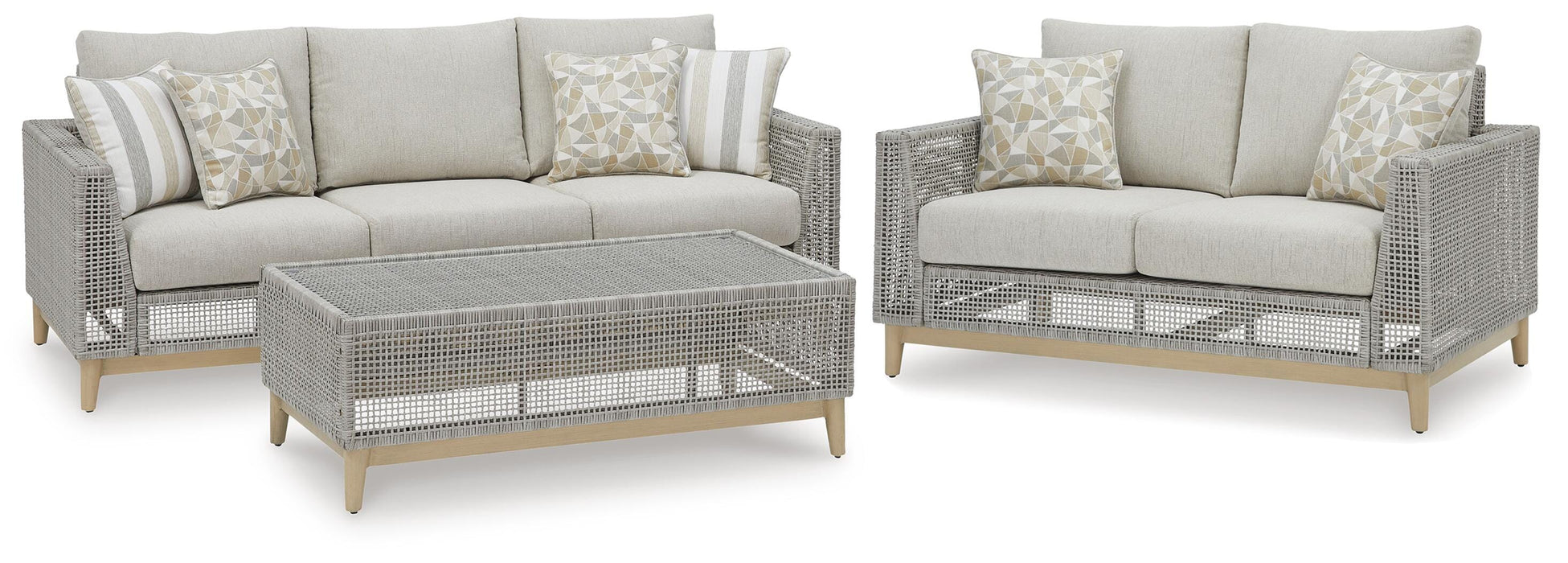 Seton Creek Outdoor Seating Set - LasVegasFurnitureOnline.com