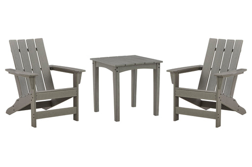 Visola Outdoor Adirondack Chair Set with End Table - LasVegasFurnitureOnline.com
